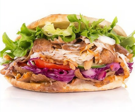 Hamburguesa con carne y verdura