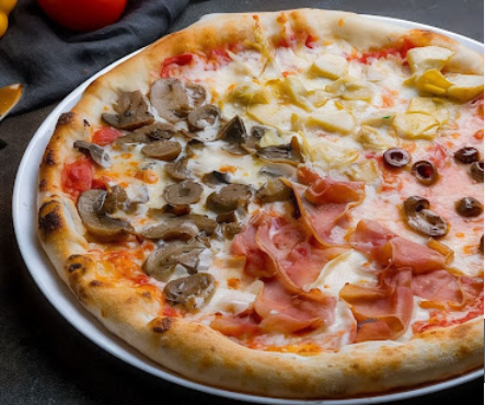 Pizza recién hecha